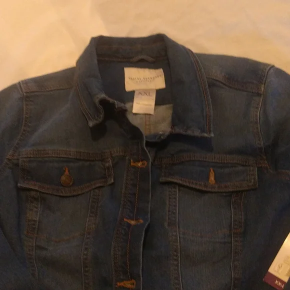 NWT Social Standard by Sanctuary Women's Jean Jacket Size:XXL - Picture 9 of 11